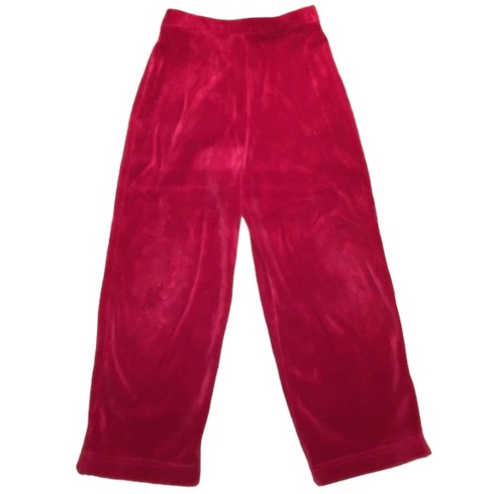 TALBOT'S KIDS PANTS RED VELOUR